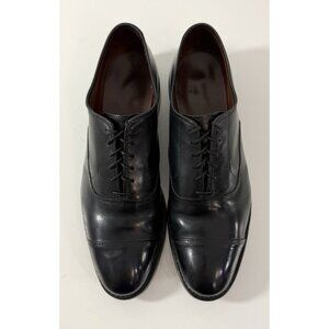 Allen Edmonds Mens Park Avenue Cap Toe Oxford Dress Shoes Size 10.5 D Black 5615